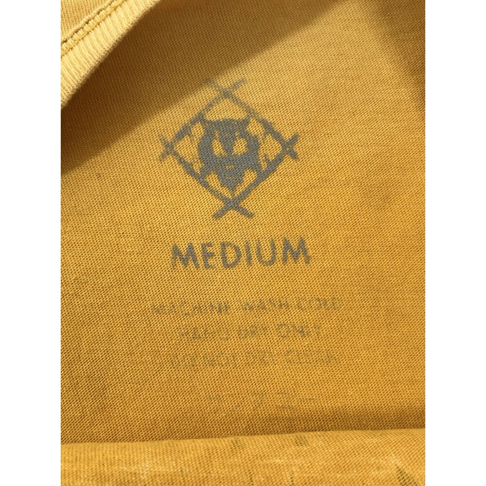 Xavier Wulf Hollow Squad Ethelwulf Shirt Mens Medium Mustard Yellow Streetwear - Picture 3 of 4